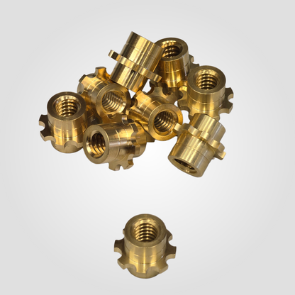 Threaded Brass Sleeve for Hunter Wheel Aligner Clamp