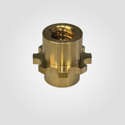 Threaded Brass Sleeve for Hunter Wheel Aligner Clamp