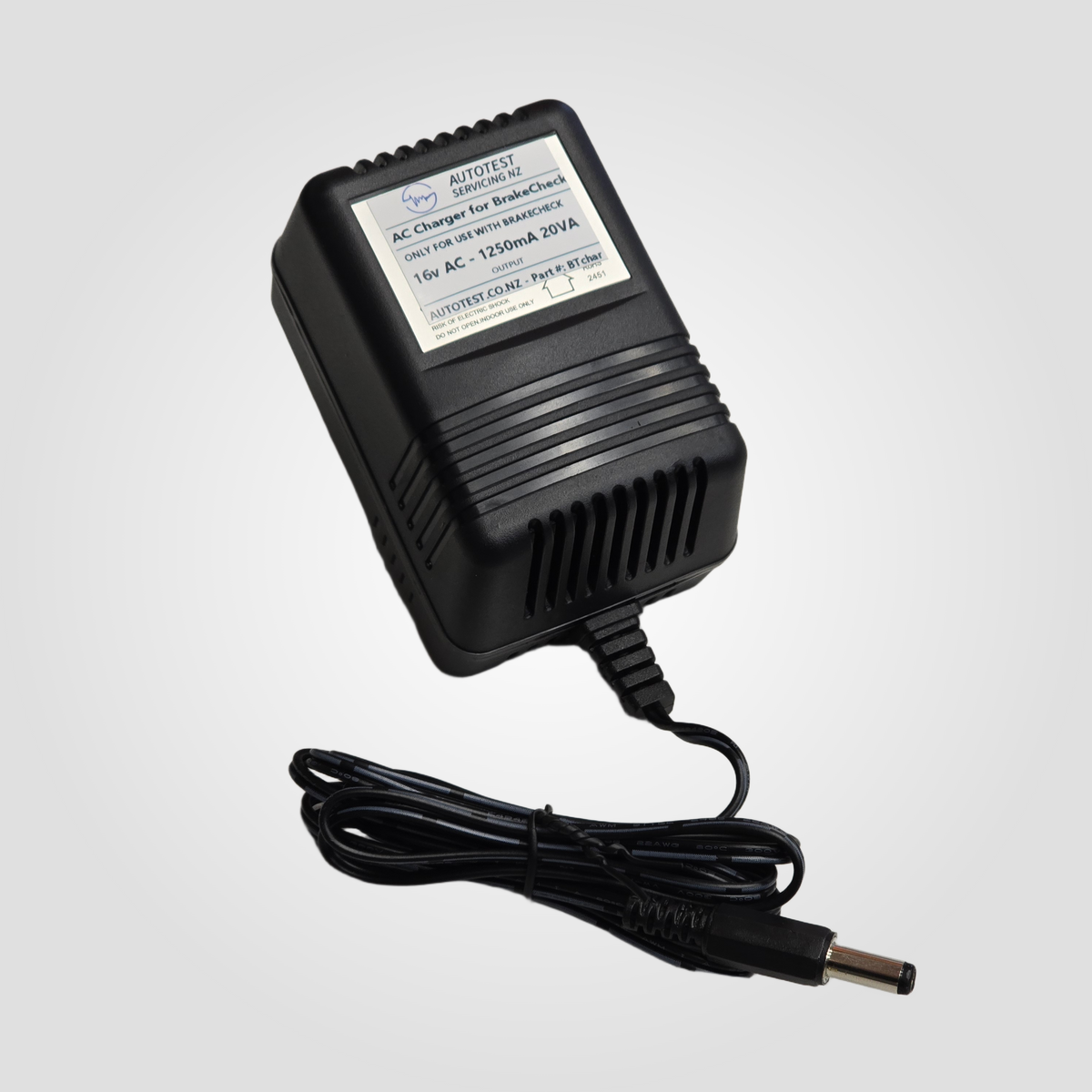 Charger for Circuitlink Series 2 BrakeCheck (Barrel Jack Type)
